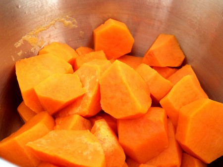 Zoete aardappel koken