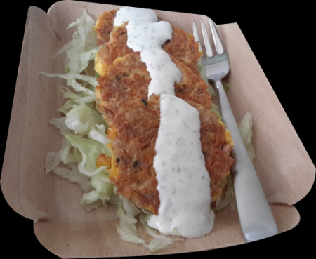 Tonijnburgers met knoflookdip