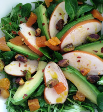 Ceasar salade met kip en avocado