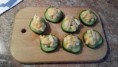 Eiersalade op komkommer