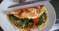 Omelet wrap met forelsalade 